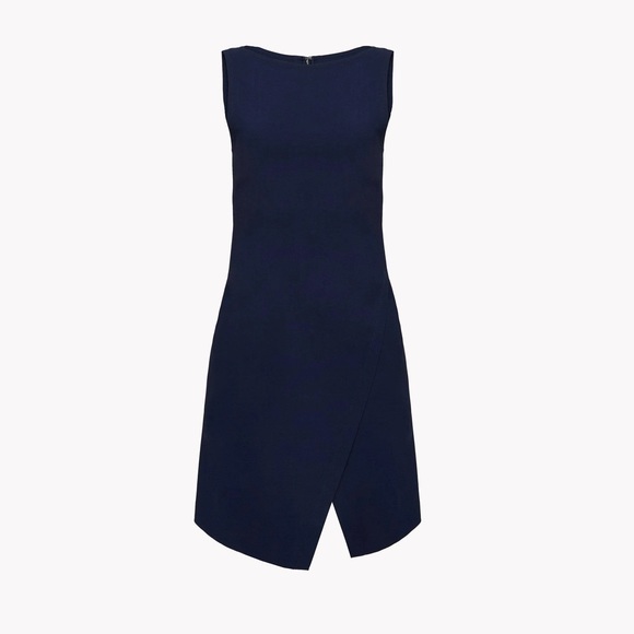 Theory Risbana Stretch Wool Sheath Dress In Sapphire Blue Size 10 - Picture 4 of 14